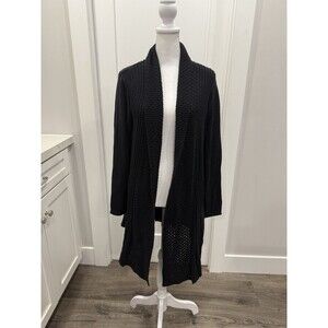 Women’s Vicki Wayne Long Sweater Cardigan Duster Large EUC